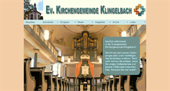 Desktop Screenshot of kirche-klingelbach.de